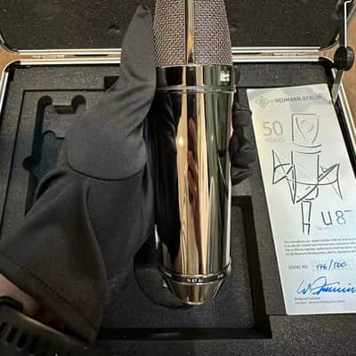 Neumann U 87 Rhodium Edition Set – 50th Anniversary Limited Edition (Serial No. 176/500) image 6