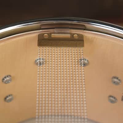 DW 6x10" Collector's Series Snare Drum - Candy Blue Azure Burst over Mapa Burl Exotic Veneer - Carl Allen image 8