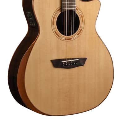 Washburn G20SCE Comfort 20 Series Grand Auditorium Cutaway Acoustic Electric Guitar - Natural (WCG20SCE-O-U) image 2