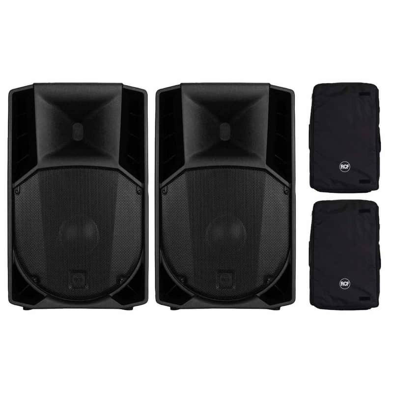 RCF ART 745-A MK5 1400W 2-Way 15" Powered Active Speakers Pair w Covers image 1
