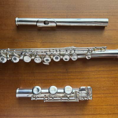 Jupiter 611RBSO Deluxe Standard Series Open-Hole Flute with Offset G, B-Foot 2010s - Silver-Plated image 1