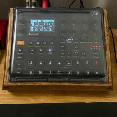 Elektron Digitakt II W/ Wood stand and deck saver image 2
