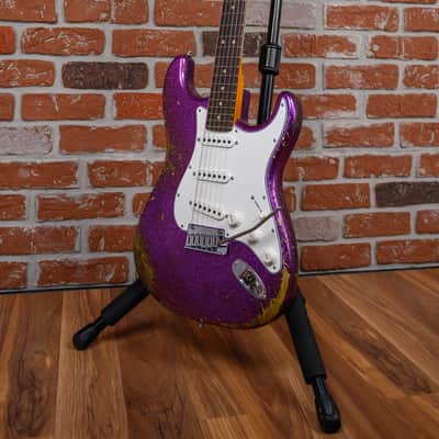 Fender Custom Shop SR25 Custom Deluxe Stratocaster Heavy Relic Magenta Sparkle 2026 w/OHSC image 5