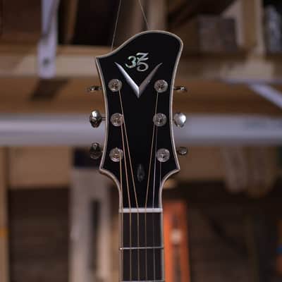 Rancourt History’s Legacy Collection 16" Acoustic Teardrop Archtop 2018 - Black Gloss Top / Natural Body and Neck image 8