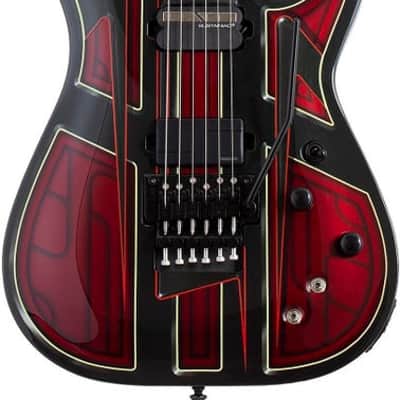 Schecter C-1 FR S Przym Vespid Electric Guitar - Metallic Red  Przym image 2