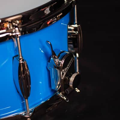 Slingerland 14" x 6.5" Studio King Snare Drum, Lunar Blue with Nickel Hardware image 3