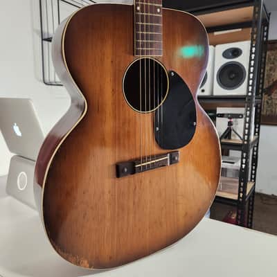 Silvertone vintage jumbo acoustic 50s model 618 image 6