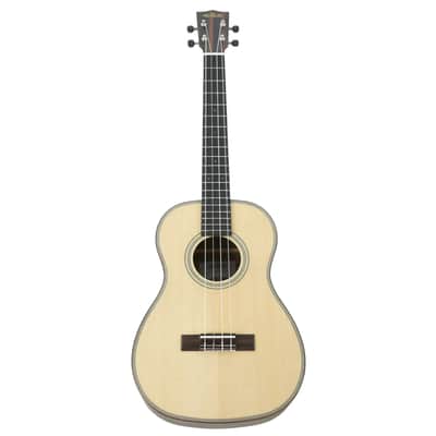 Kala SSEBY-B Solid Spruce & Striped Ebony Baritone Ukulele image 4