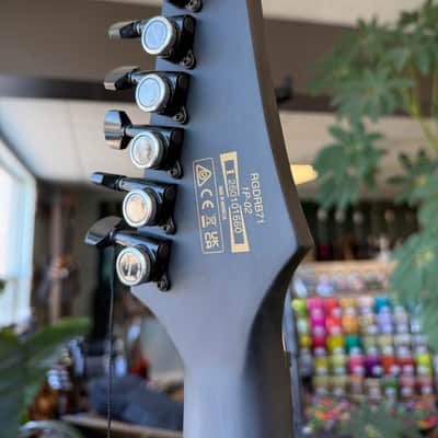 Ibanez RGDRB71-BKF Iron Label 2025 - Present - Black Flat image 11