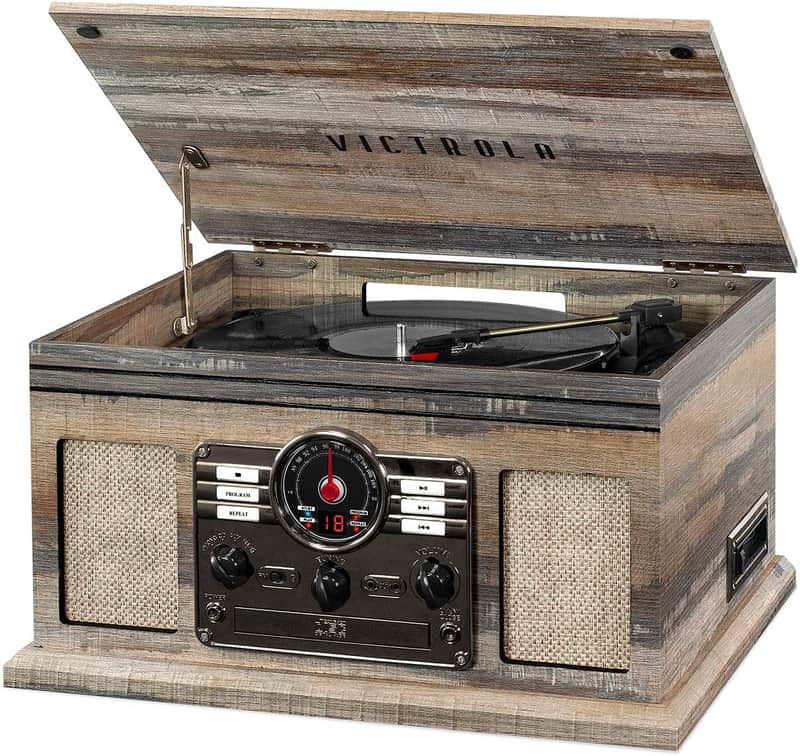 Victrola 6-in-1 Nostalgic Bluetooth Record Player with 3-Speed Turntable image 1