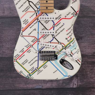 Fender Limited Edition London Underground “Tube Map” Stratocaster image 2