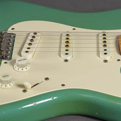 Fender Custom Shop Stratocaster 1955 Relic Foam Green Masterbuilt John Cruz 2016 image 8