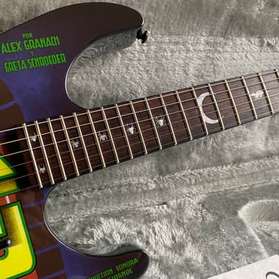 ESP LTD KH-Nosferatu Kirk Hammett Signature 2016 - Black with Nosferatu Graphic image 3