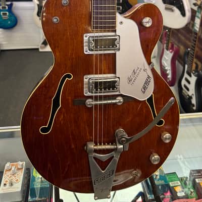 Gretsch 1968 Chet Atkins Tennessean Model 6119 Electric with Bigsby, Translucent Red Walnut Stain with New Hardshell Case - Pre Owned image 3