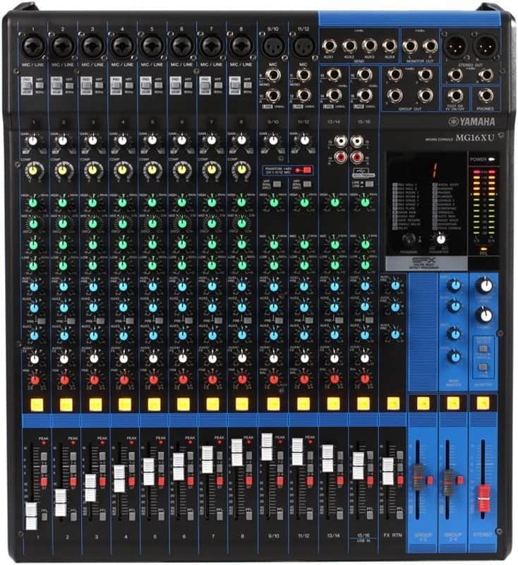 Yamaha MG16XU 16-channel Mixer with USB and FX image 1