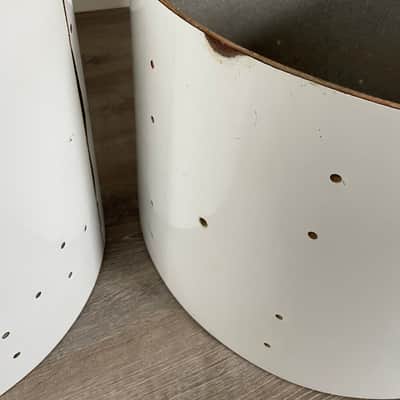 Rogers Big R 5 Ply 14x22 And 16x16 Drum Shell Lot New England White image 12