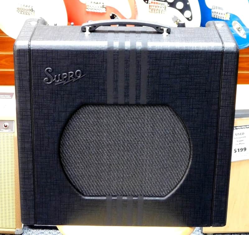 2023 Supro Delta King 12 1822RBB 15 Watt 1x12 Tube Combo Amp w/ Reverb! Black w/ Black Stripes! VERY NICE!!! image 1