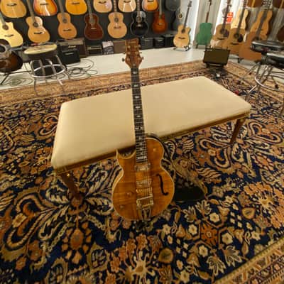 Framus AK74 Custom Shop Lefty  2007  Flame Koa Solid Top image 10