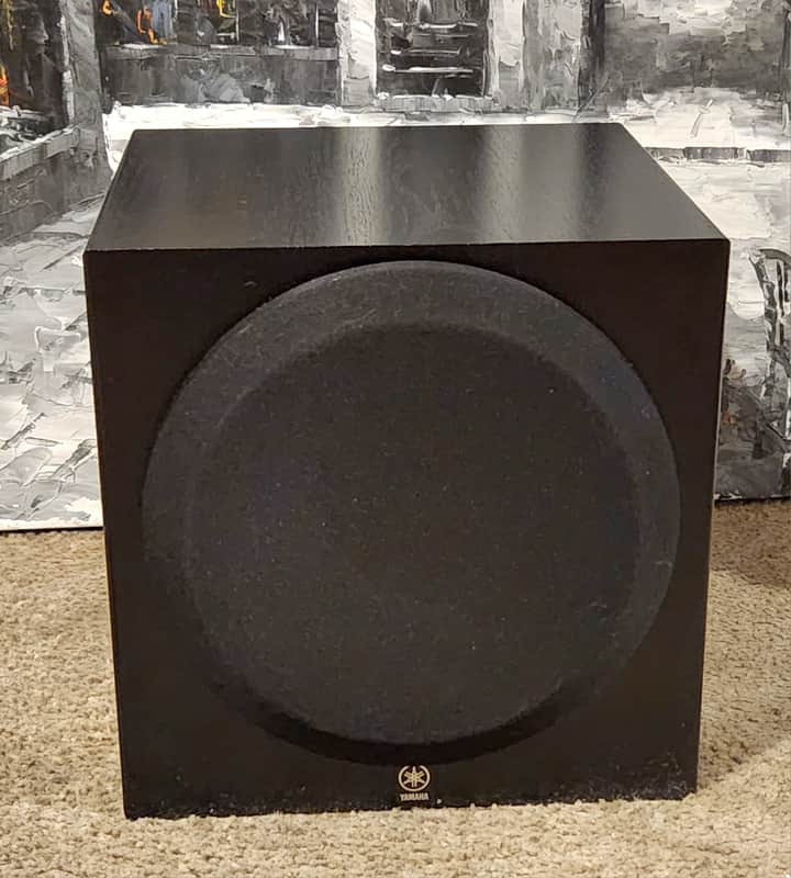 Yamaha Yamaha YST-SW012 compact 8-inch, 100-watt powered subwoofer 90s - Black image 1