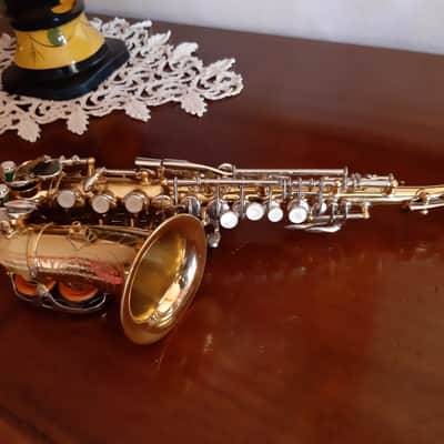 Ultra rare vintage curved Sopranino Saxophone Eb , hanmade sax Prof. Orsi Milano completely restored !!!!! image 2