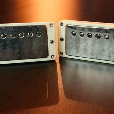 Wizz Pickups Premium Clone PAF Double Black / Aged Covers & M-69 Rings *Authorized Dealer*