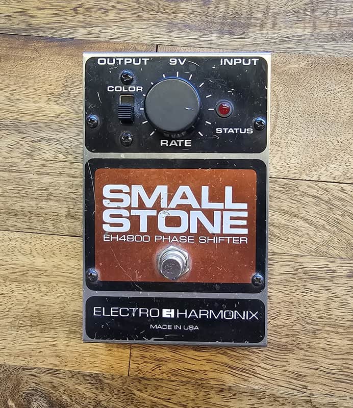 Electro-Harmonix Small Stone EH4800 Phase Shifter V4 with Status LED 1998 - 2006 - Black/Orange image 1