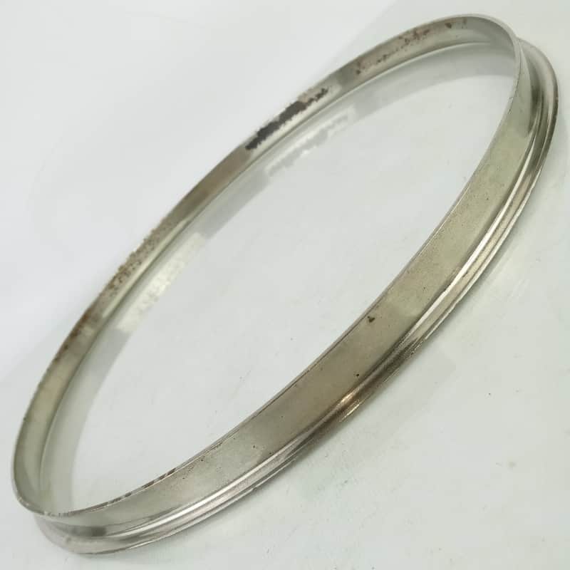 Slingerland 13"Nickel-Brass Tom Drum Batter Rim/Hoop Single-Flange Stick-Chopper image 1