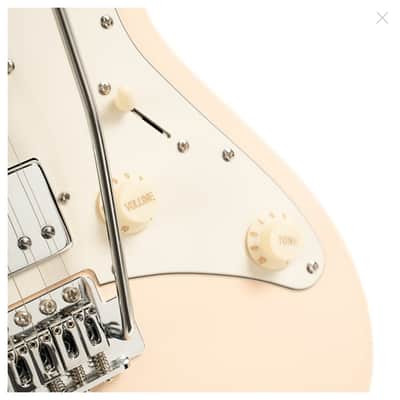 Cort G200SE Aged Cream; roasted maple neck and H-S-S versatility with throwback finishes image 13