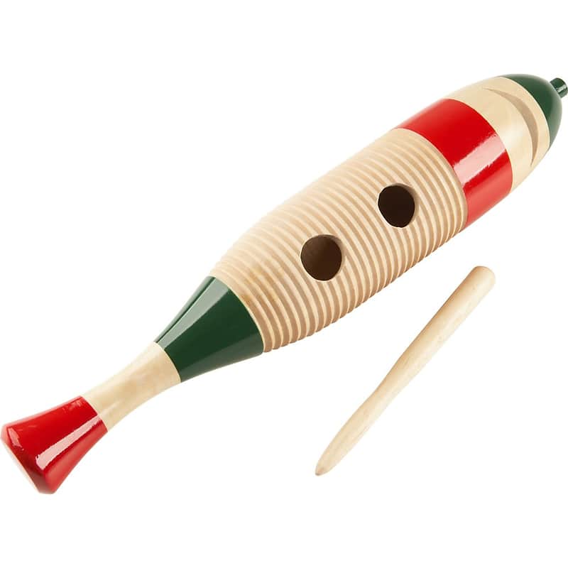 Latin Percussion CP249A Wood Fish-Style Guiro w/ Scraper image 1