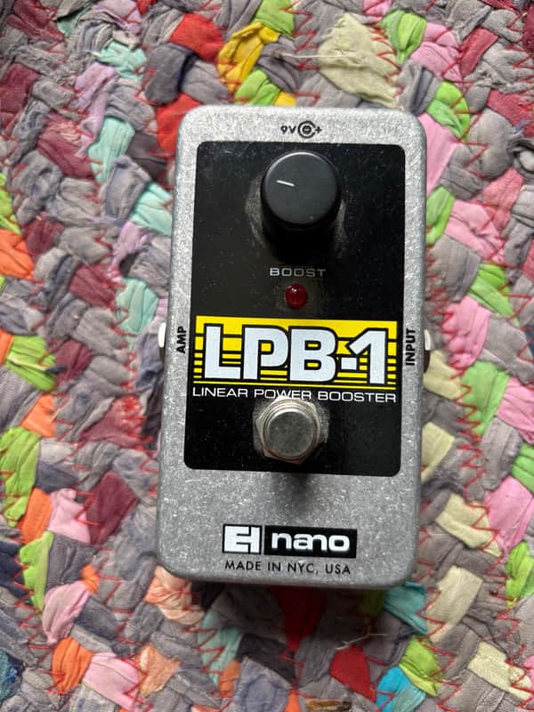 Electro-Harmonix LPB-1 Nano Linear Power Booster Preamp 2006 - Present - Black / Yellow / Gray image 1