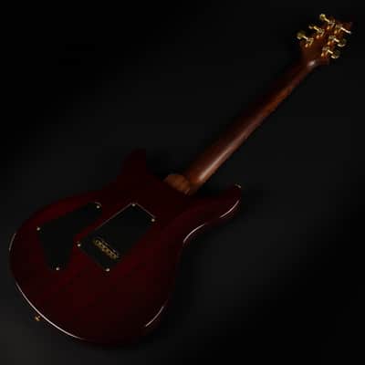 2015 PRS 30th Anniversary Wood Library Custom 24 Flame 10-Top - Black Gold | USA Core Solid Rosewood Neck Gold Hardware Kloppmann HB57 Pickups | CoA OHSC image 12