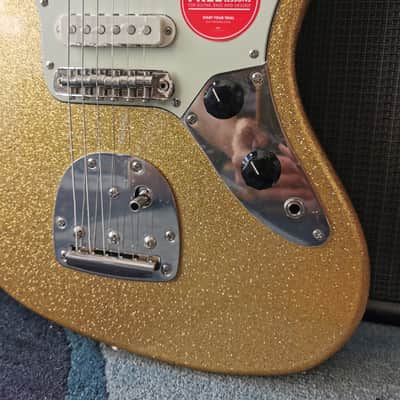 Squier Limited Edition Classic Vibe 70s Jaguar 2024 - Gold Sparkle image 6