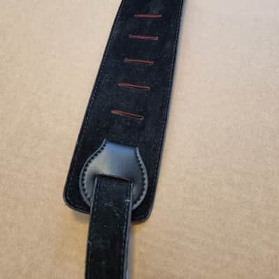 Ibanez Leather Guitar / Bass Strap Black image 4