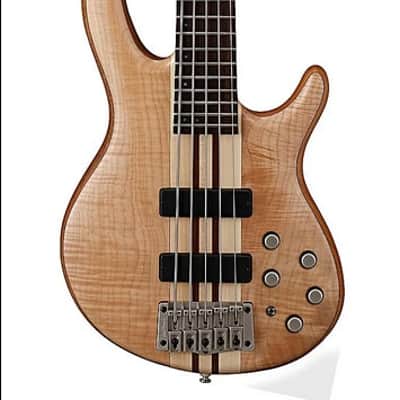 Cort Artisan A4 Plus Neck-Through Electric Bass, Open Pore Natural image 4
