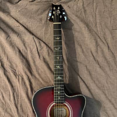 PRS SE A50E Angelus with Fishman GT1 Pickup 2018 - 2021 - Fire Red Burst image 3