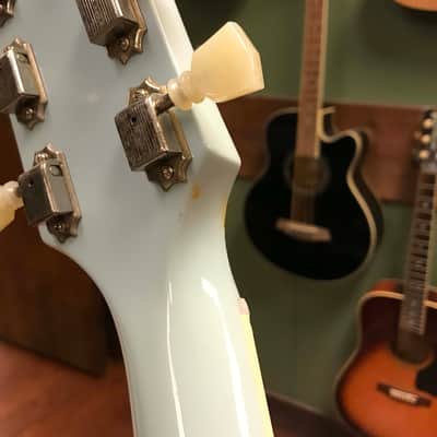 2019 Gibson Custom Shop 61/59 SG Fat Neck Frost Blue VOS image 24