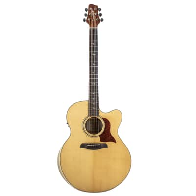 Sawtooth Myrtlewood Jumbo Cutaway 24 Fret Acoustic Electric Guitar with Spruce Top image 2