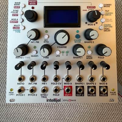 Intellijel Cylonix Shapeshifter Dual Wavetable VCO Eurorack Synth Module 2015 - Present - Silver image 4