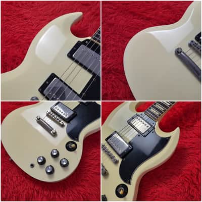 Burny RSG-60 '63 Revival Series - SG Standard - 1988 - White - Original VH-3 Pickups - Made In Japan MIJ image 5