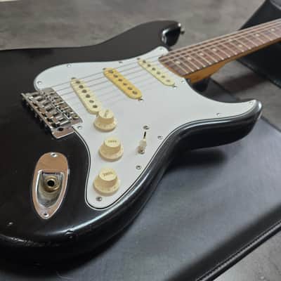 1973 Fender Stratocaster Heavy Relic American Vintage 70s 1970's USA Strat Black Rosewood Electric Guitar Oversized Headstock image 11