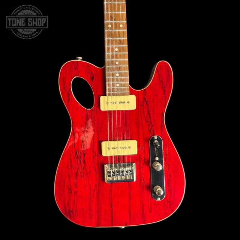 Used Michael Kelly 59 Port Trans Red Hollowbody w/bag TSU22806 image 1