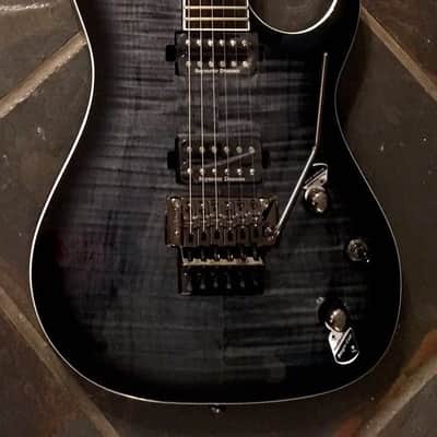 Washburn Parallaxe PXS20FRTBB Trans Black Flame Top Electric Guitar w/Floyd Rose Demo Video Inside image 4