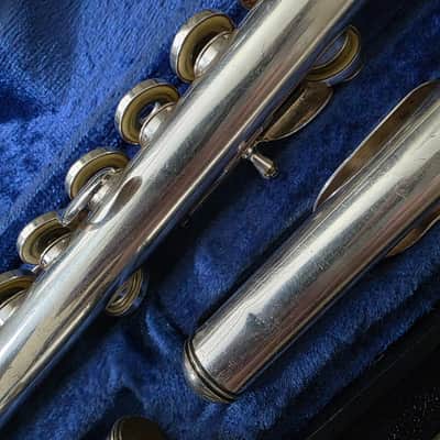 DeFord USA (Emerson) Flute Open Hole Uncommon Model C Foot Inline G & Case- Read image 9