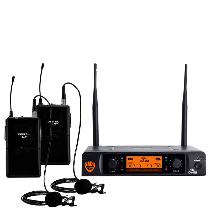 Nady DW-22 LT Dual Channel Digital Wireless System image 1