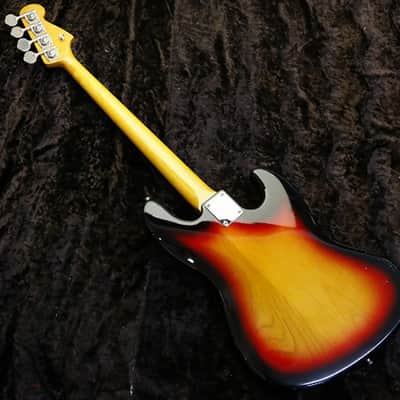 Left Handed Fender Japan '62 reissue JAZZ BASS JB62-LH ALDER body 3Tone Sunburst image 24