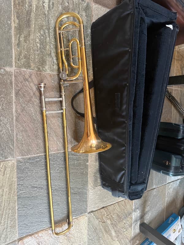 Yamaha YSL-682G trigger Trombone, Large bore. Made in Japan image 1