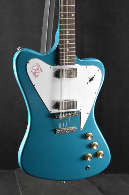 Gibson Custom Shop 1965 Non-Reverse Firebird V 12-String Reissue Aqua Mist VOS image 1