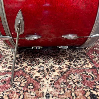Trixon Luxus 1960s Teardrop 13"/16"/20" Drum Set - Red Sparkle (VIDEO) image 20