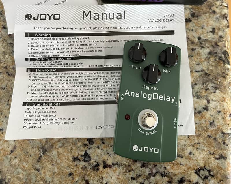 Joyo JF-33 Analog Delay