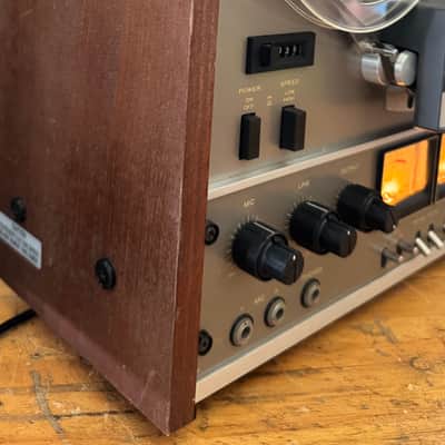 TEAC A-2000 4 Track Stereo Reel Tape Deck Tested Serviced w/ Manuals Reels image 3